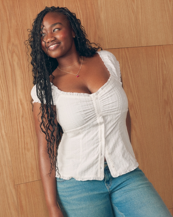 Hollister Talia Top, White view 1