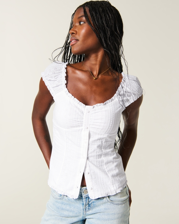 Hollister Talia Top, White view 1