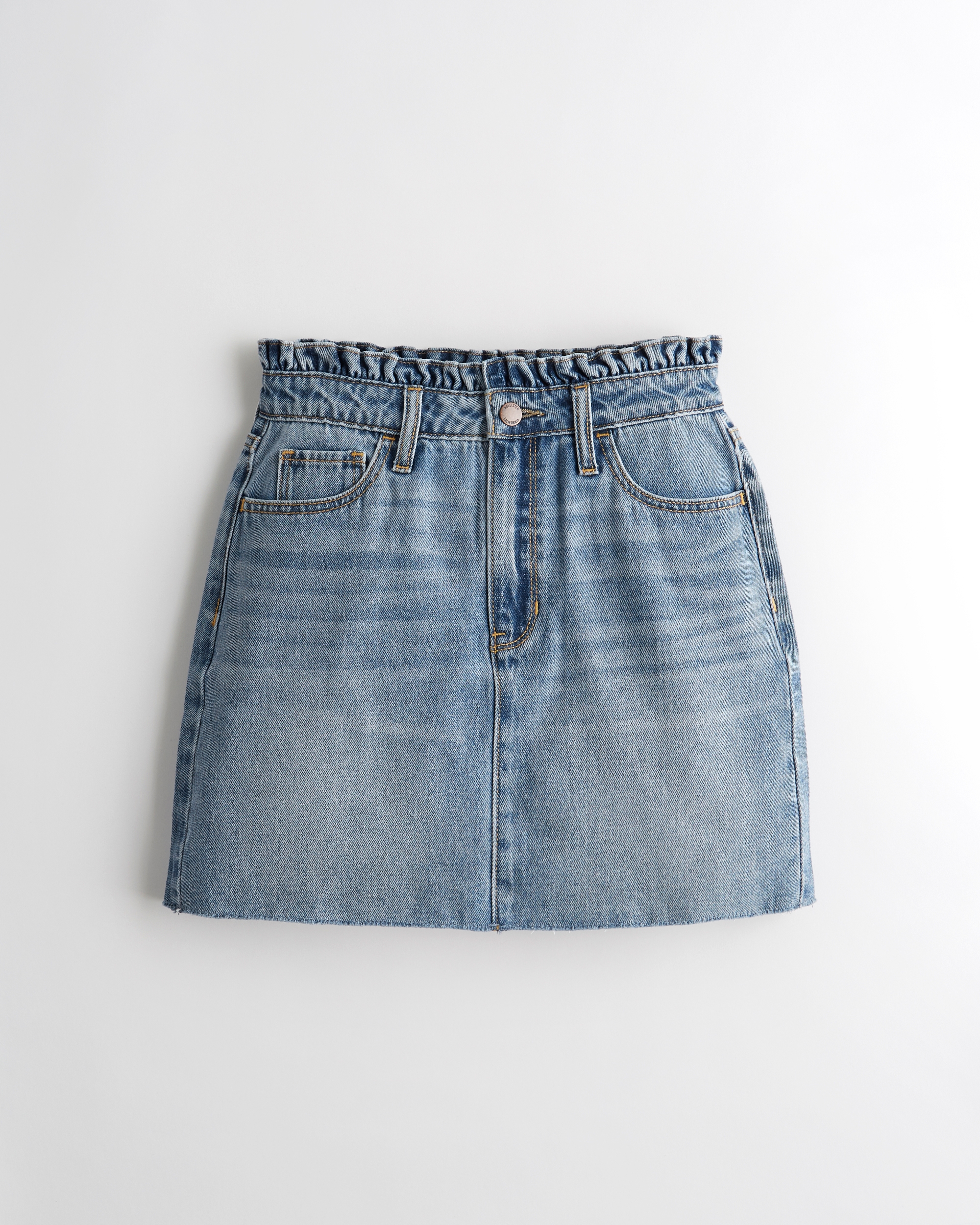 hollister denim skirt