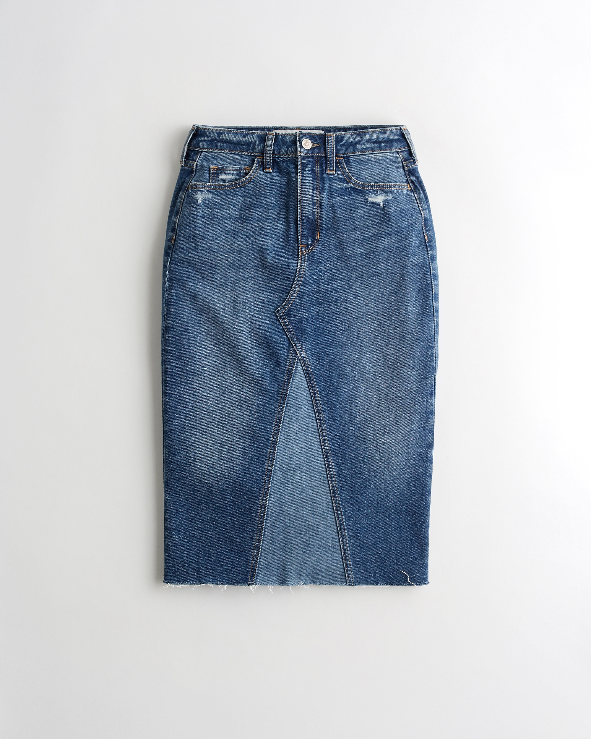 denim skirt hollister