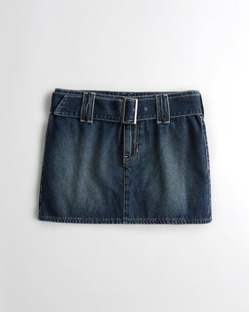 Denim skirt hollister store