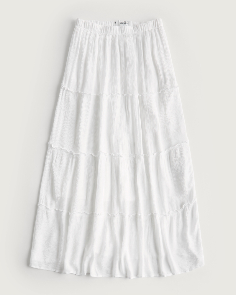 Women's Tiered Maxi Skirt | Women's Bottoms | HollisterCo.com