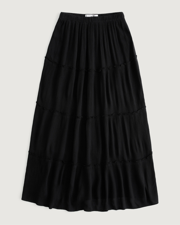 Women's Ultra High-Rise Tiered Maxi Skirt | Women's Sale | HollisterCo.com