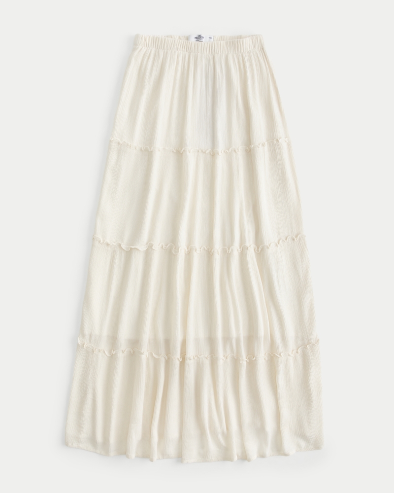 Tiered long hotsell skirt uniqlo