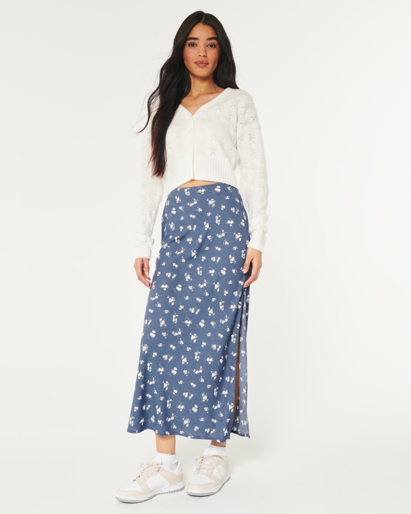 Hollister Lace-Detailed Maxi Skirt