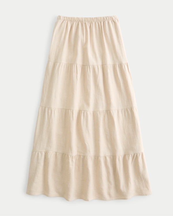 Hollister Lace-Detailed Maxi Skirt