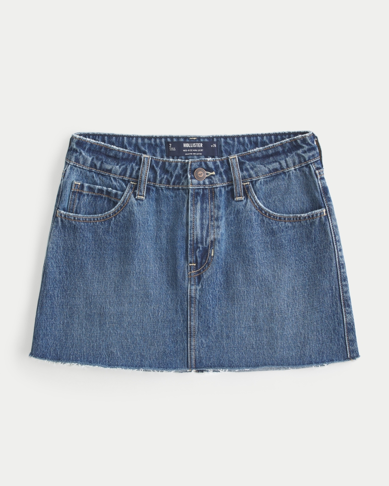 Maxi denim skirts hollister best sale