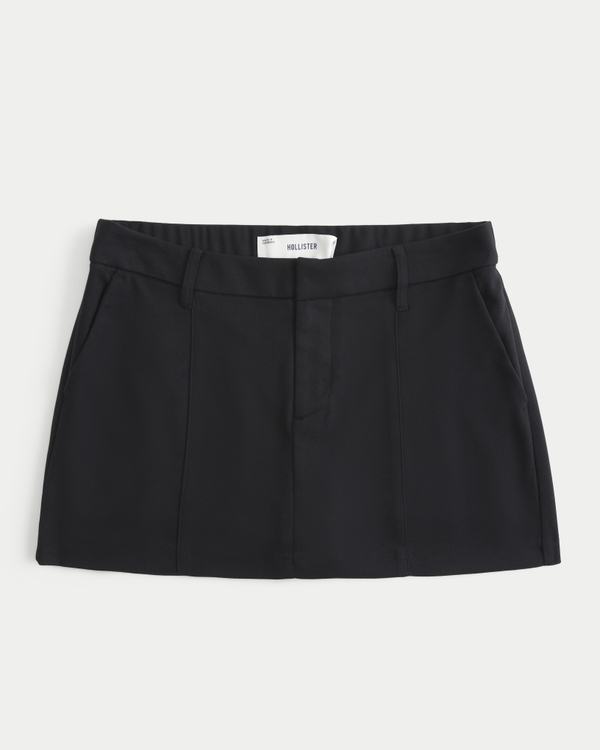 Hollister black jean skirt best sale