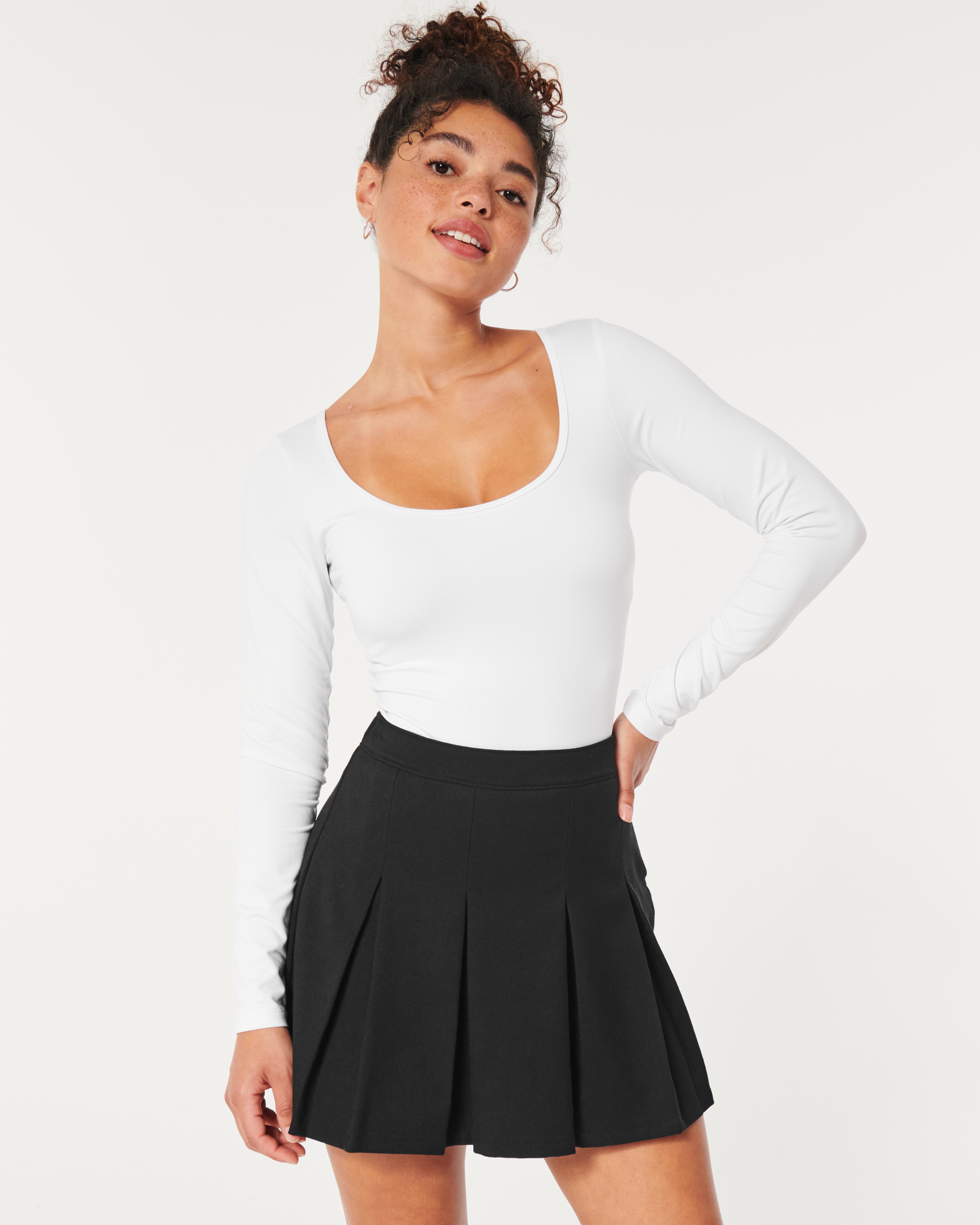 Pleated Skort
