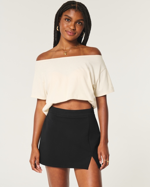 Ponte Mini Skort, Black