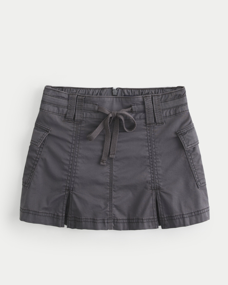 Hollister black jean skirt best sale