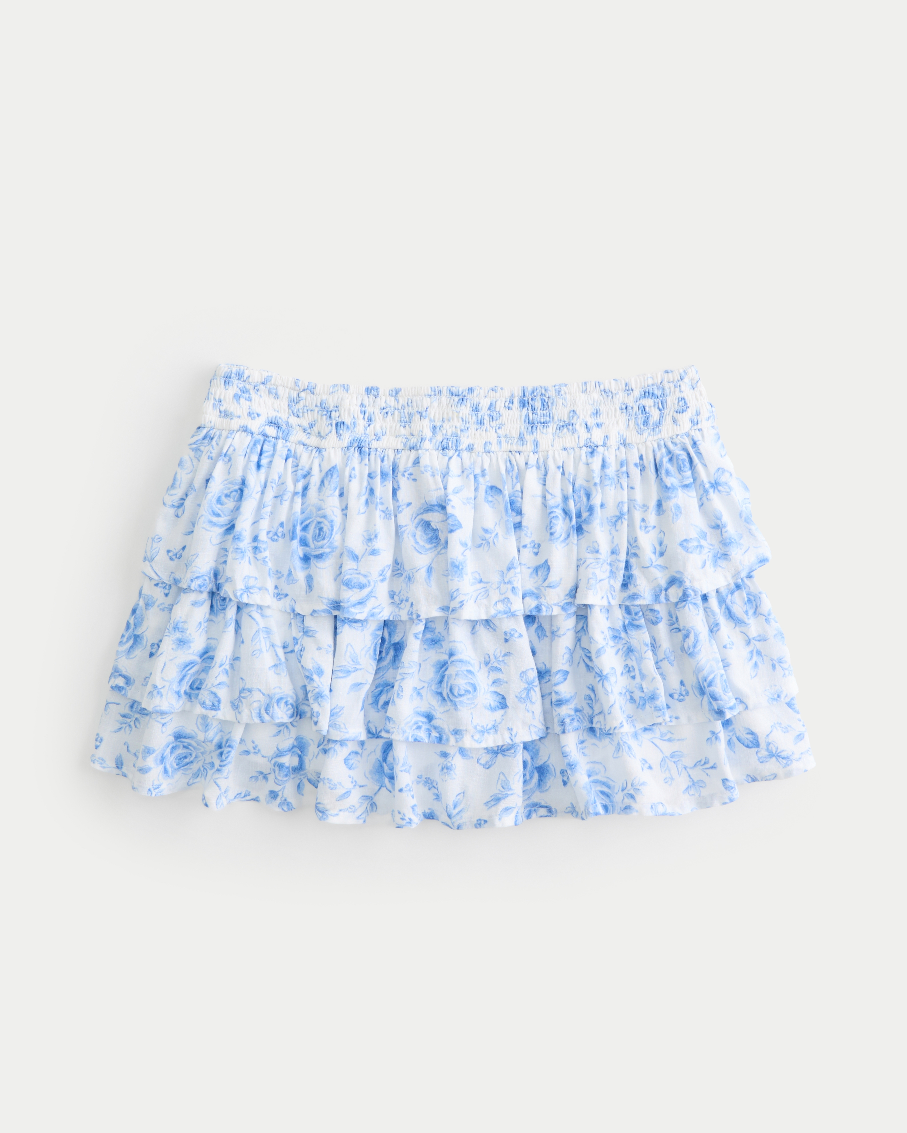 Low-Rise Tiered Mini Skort