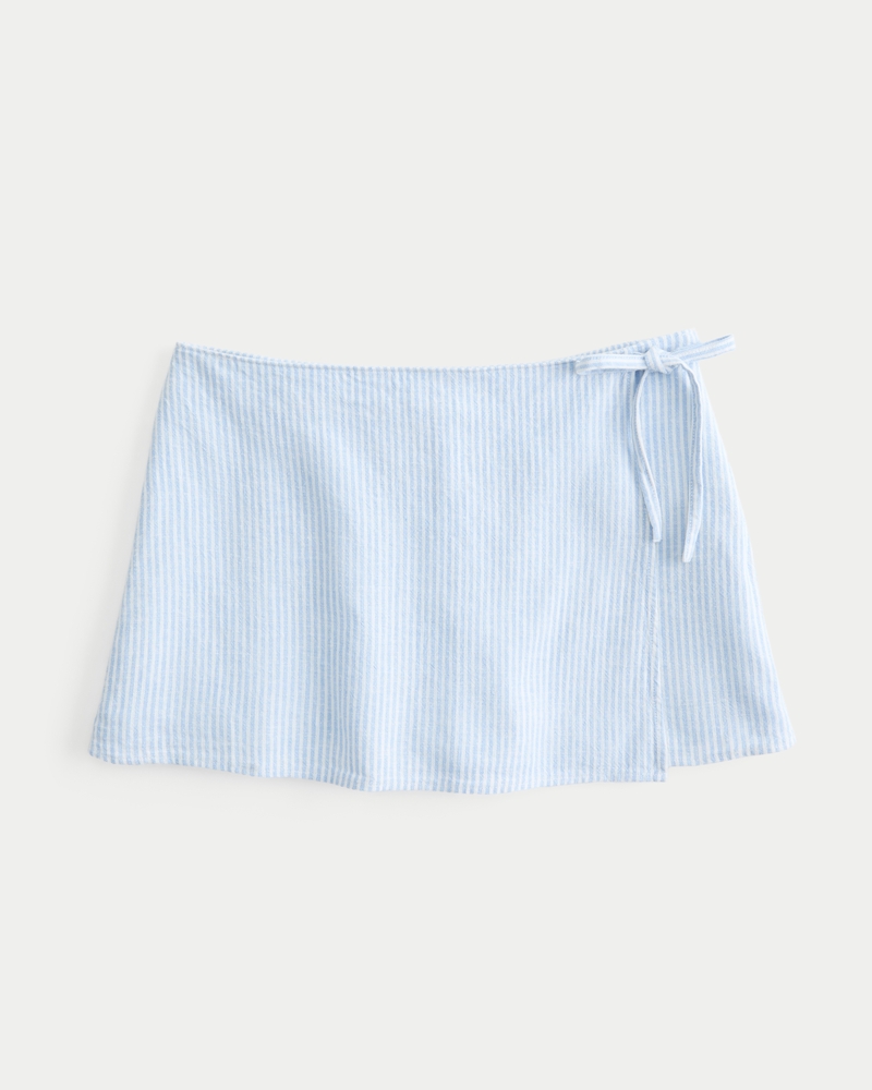 Women's Linen-Blend Wrap Skort Women's Sale
