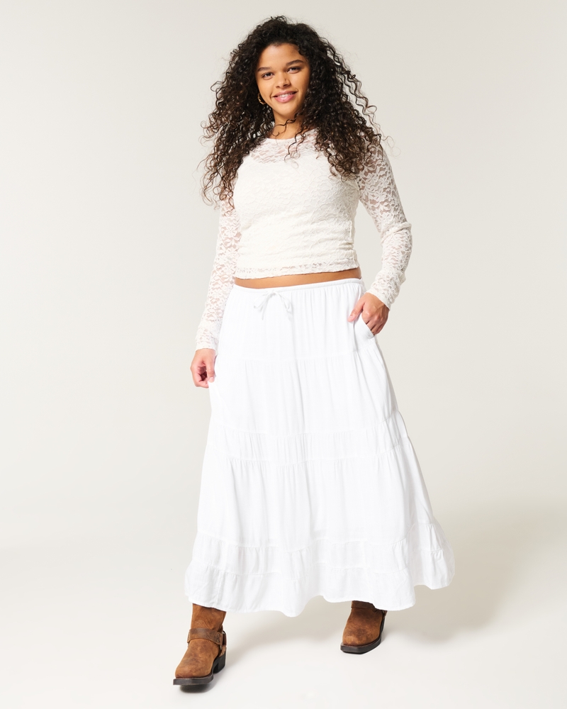 Tiered Maxi Skirt