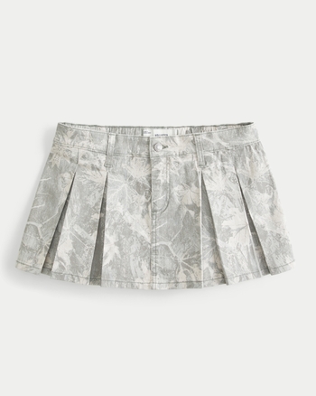 【Anyone more】Hiyo Pleated Mini Skirt Pants Women's Camo Pleated Mini Skort | Women's Clearance