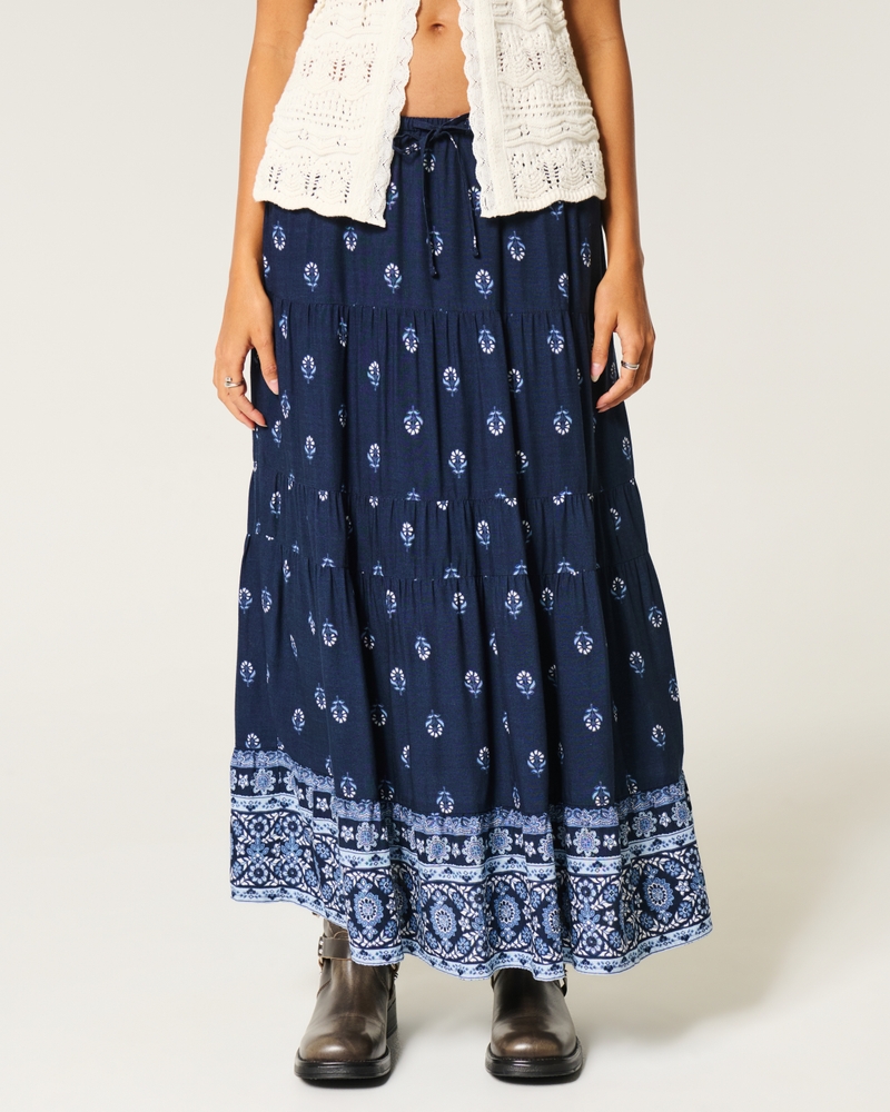 Tiered Maxi Skirt