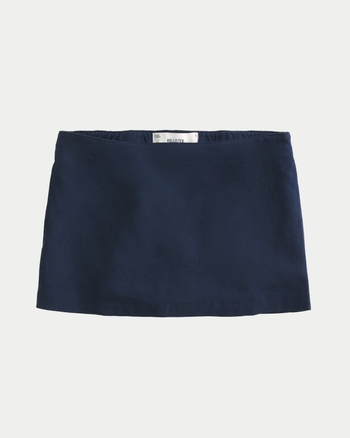 Women's Linen-Blend Mini Skort | Women's Bottoms | HollisterCo.com
