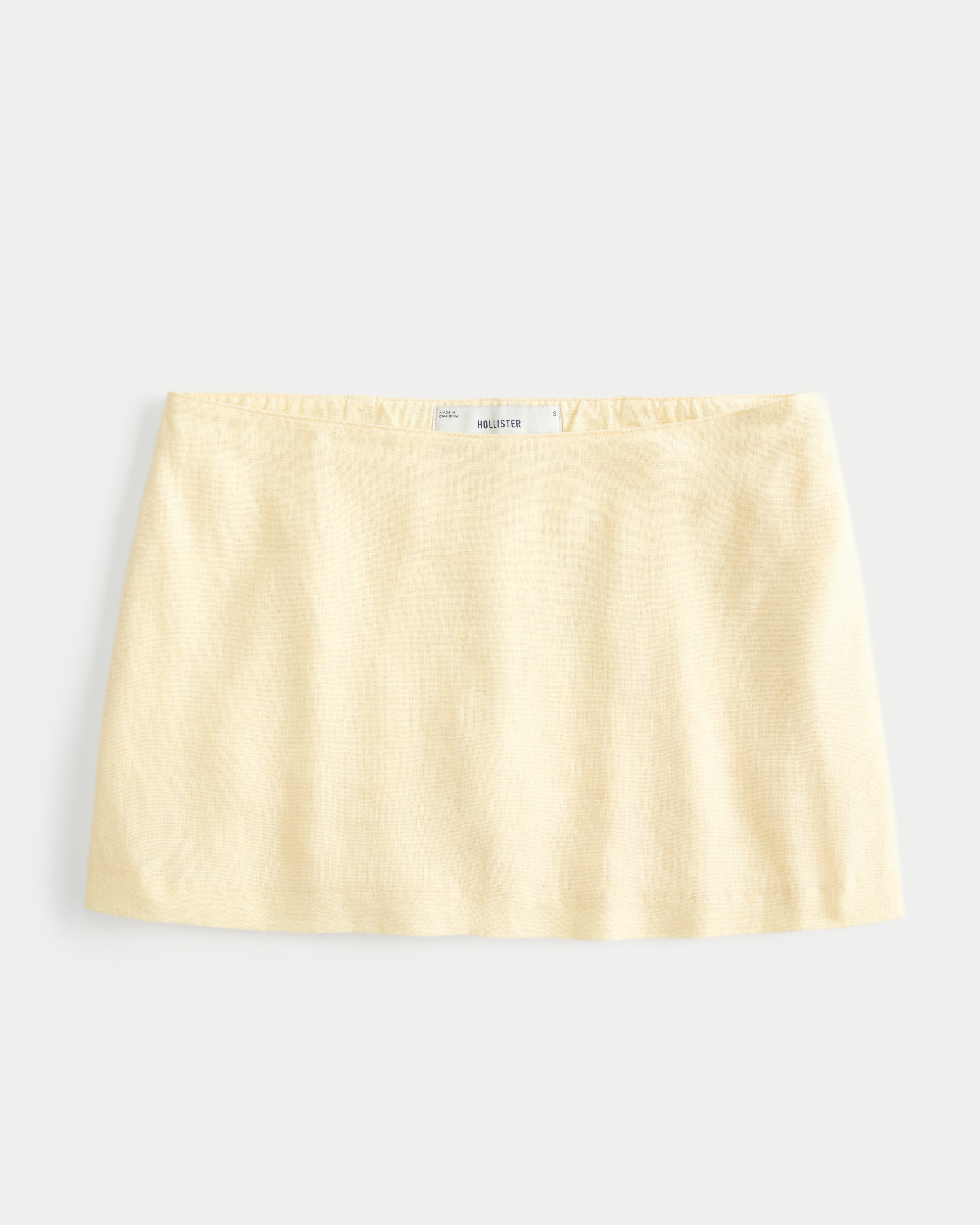 Linen-Blend Mini Skort