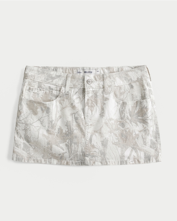 Camo Twill Mini Skort