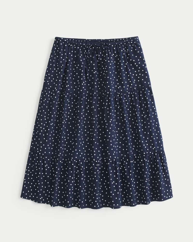 Women's Polka Dot Midi Skirt Women's Clearance