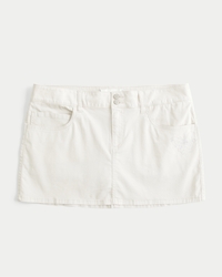 Low-Rise Shine Butterfly Twill Mini Skort