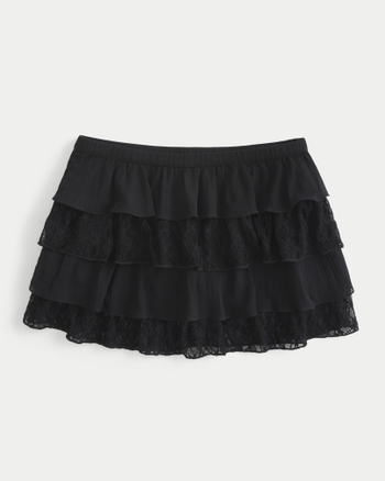 スカート andmarry coco check pleats skirt black S ANDMARY】Coco check pleats skirt