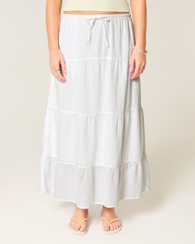 Women's Clip Dot Tiered Maxi Skirt Women's Sale