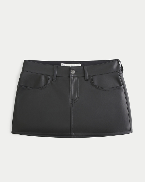 Vegan Leather Mini Skort