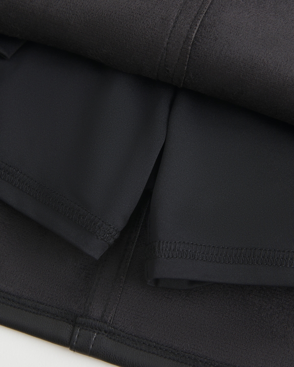 Vegan Leather Mini Skort