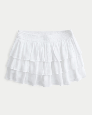 Women's Tiered Ruffle Mini Skort | Women's Sale | HollisterCo.com