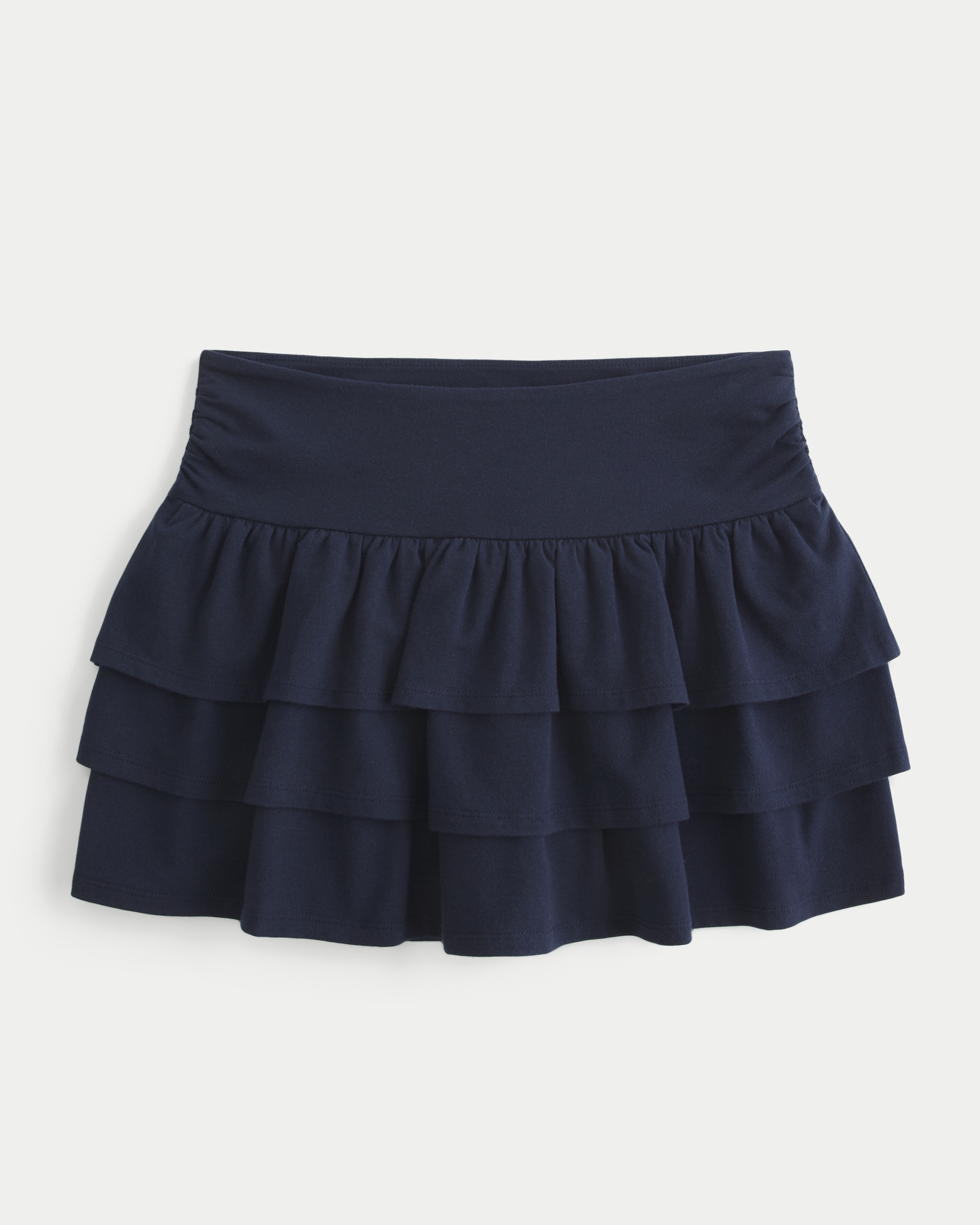 スカート HOLIDAY RUFFLE KNIT MINI SKIRT HOLIDAY RUFFLE KNIT MINI SKIRT