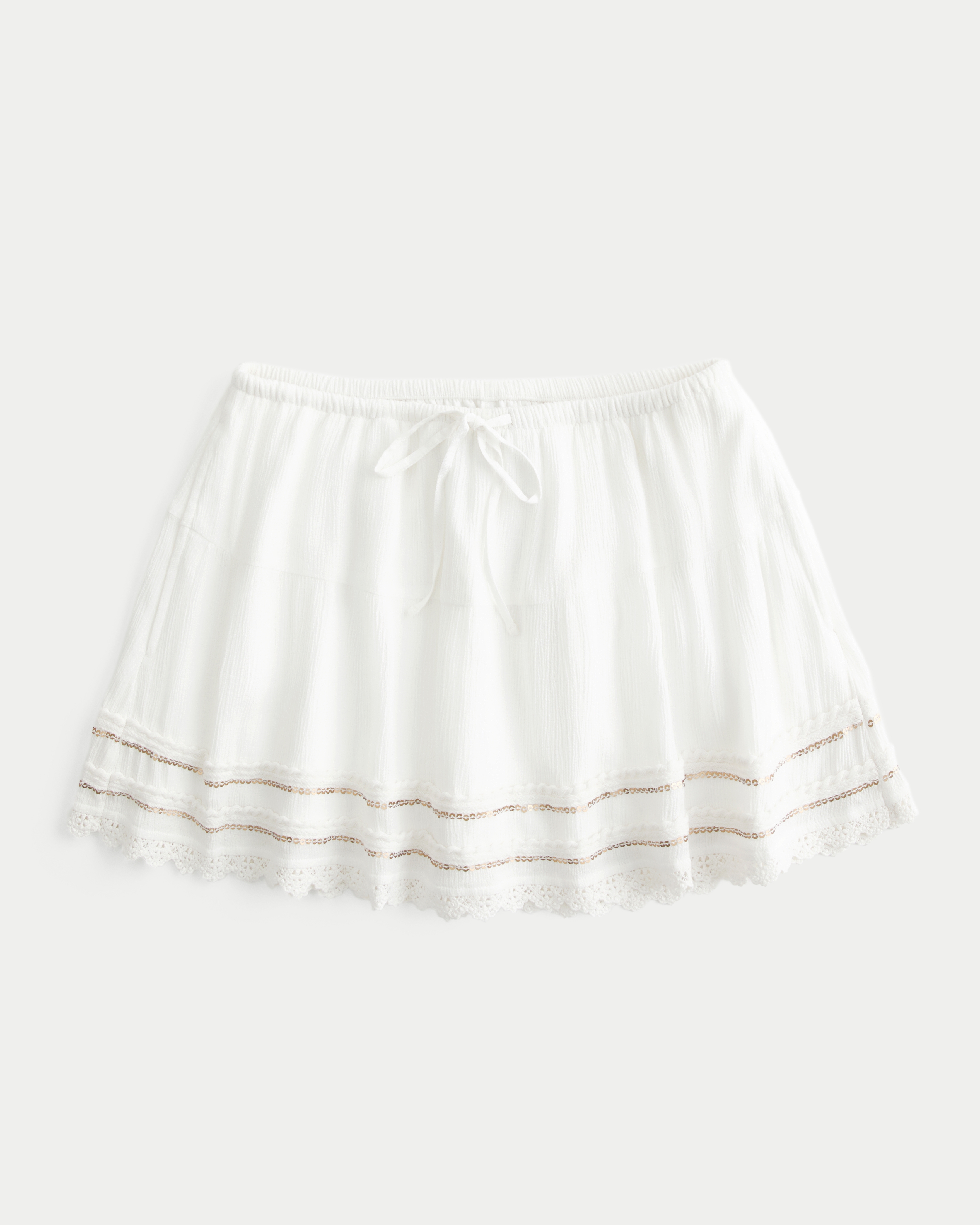 Hollister Lace Hem Mini Skort