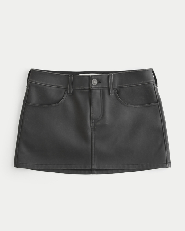 【ハーリップトゥ】　Vegan Leather Mini Skort Mサイズ Women's Low-Rise Vegan Leather Mini Skort | Women's Clearance