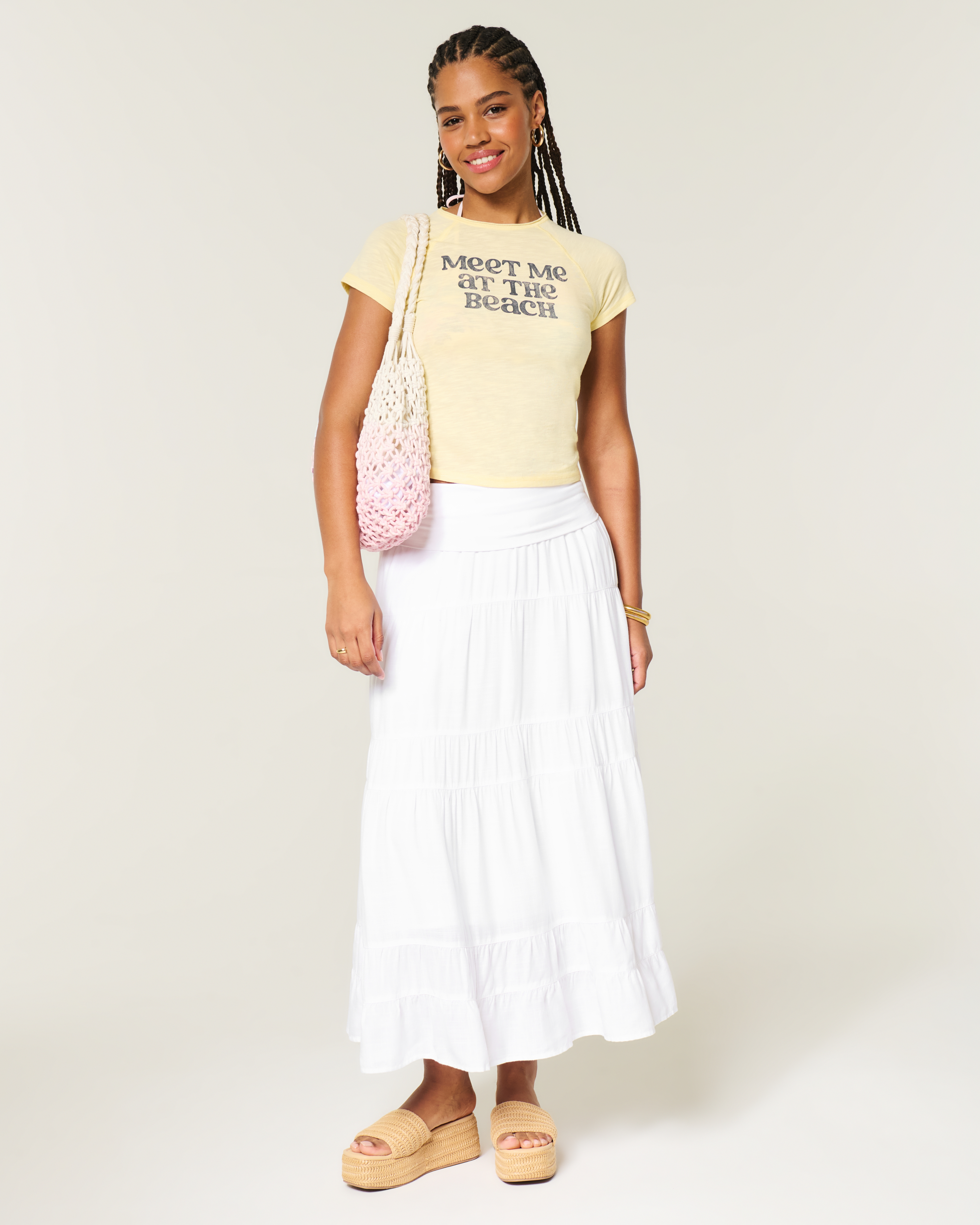 2-in-1 Convertible Maxi Skirt to Midi Dress