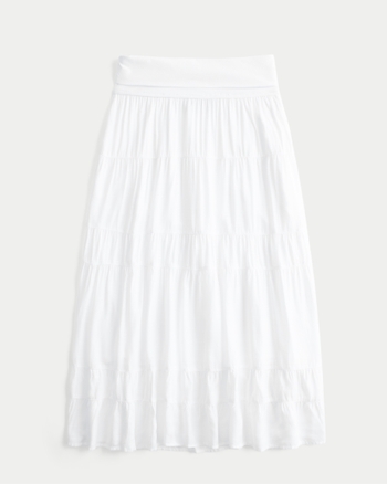 Women's 2-in-1 Convertible Maxi Skirt to Midi Dress | Women's Bottoms | HollisterCo.com