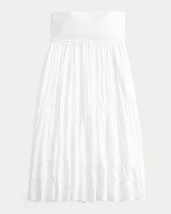 Women's 2-in-1 Convertible Maxi Skirt to Midi Dress | Women's Bottoms |  HollisterCo.com