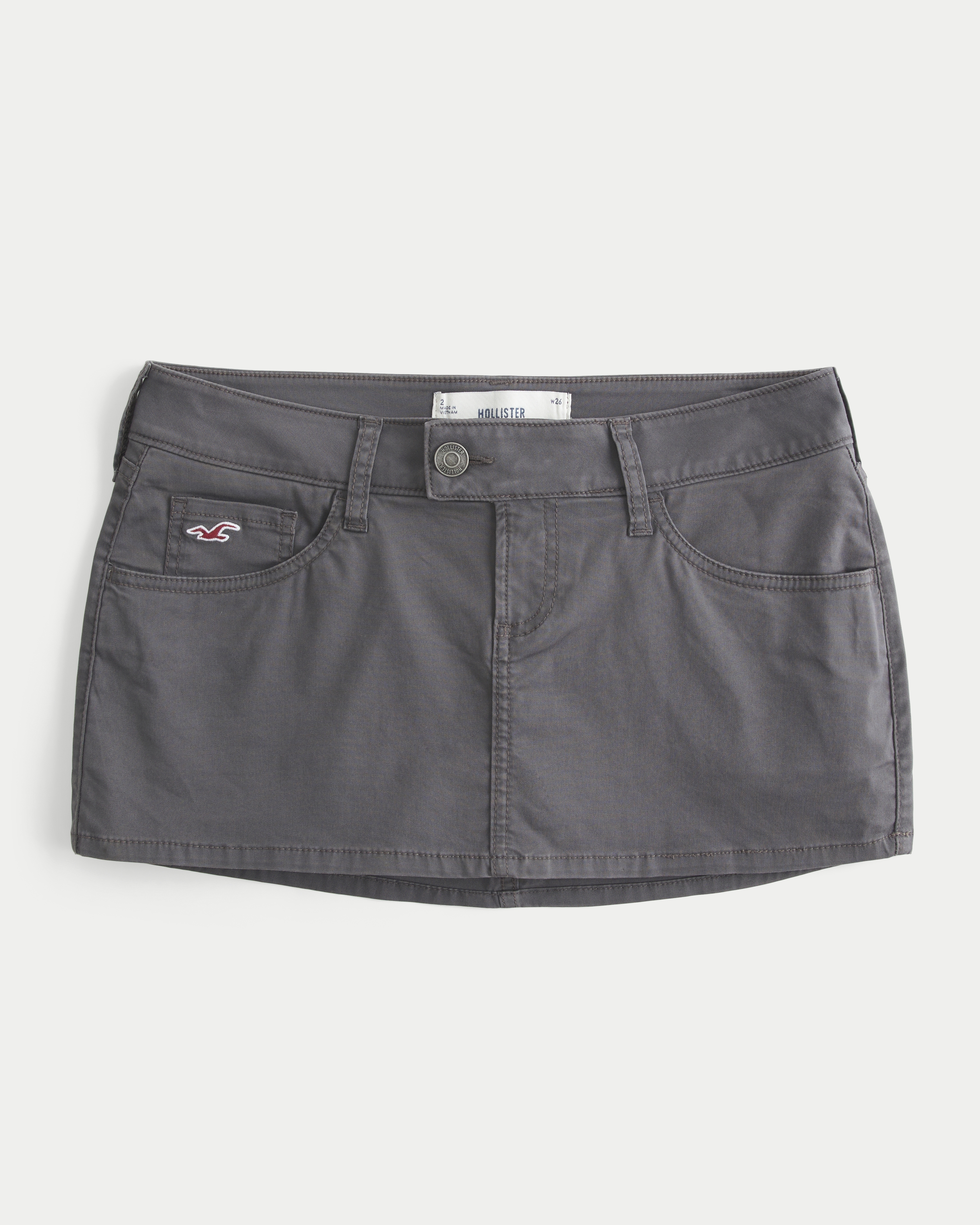 Ultra Low-Rise Denim Icon Micro Mini Skort