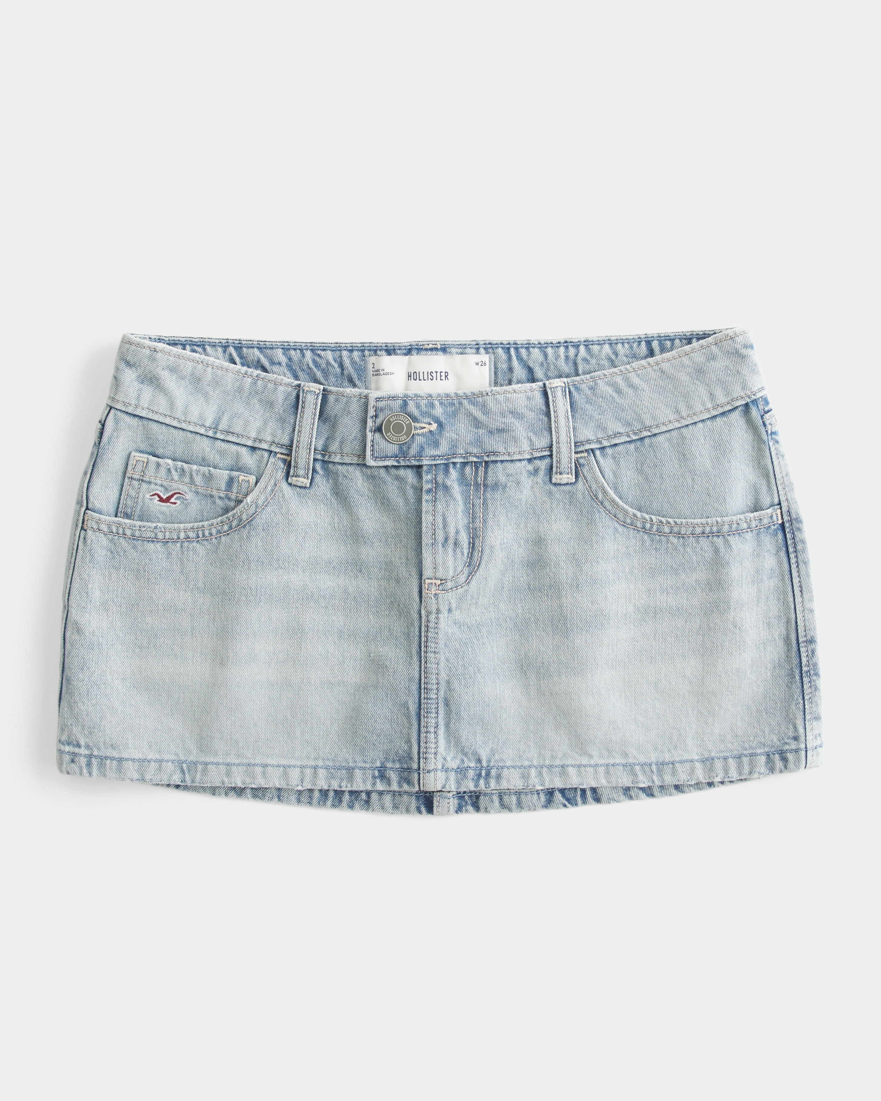 Ultra Low-Rise Denim Icon Micro Mini Skort