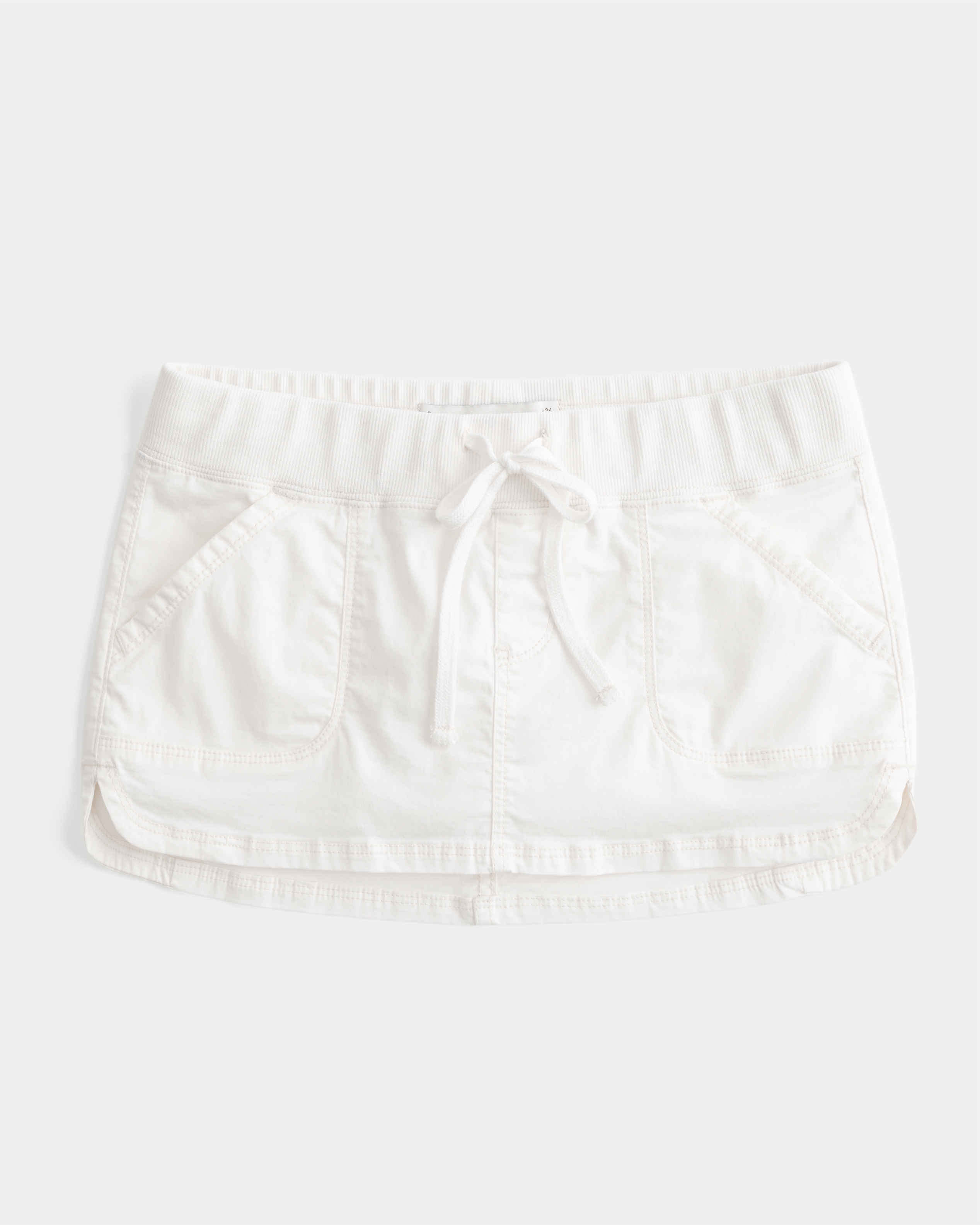 Ultra Low-Rise Twill Micro Mini Skort