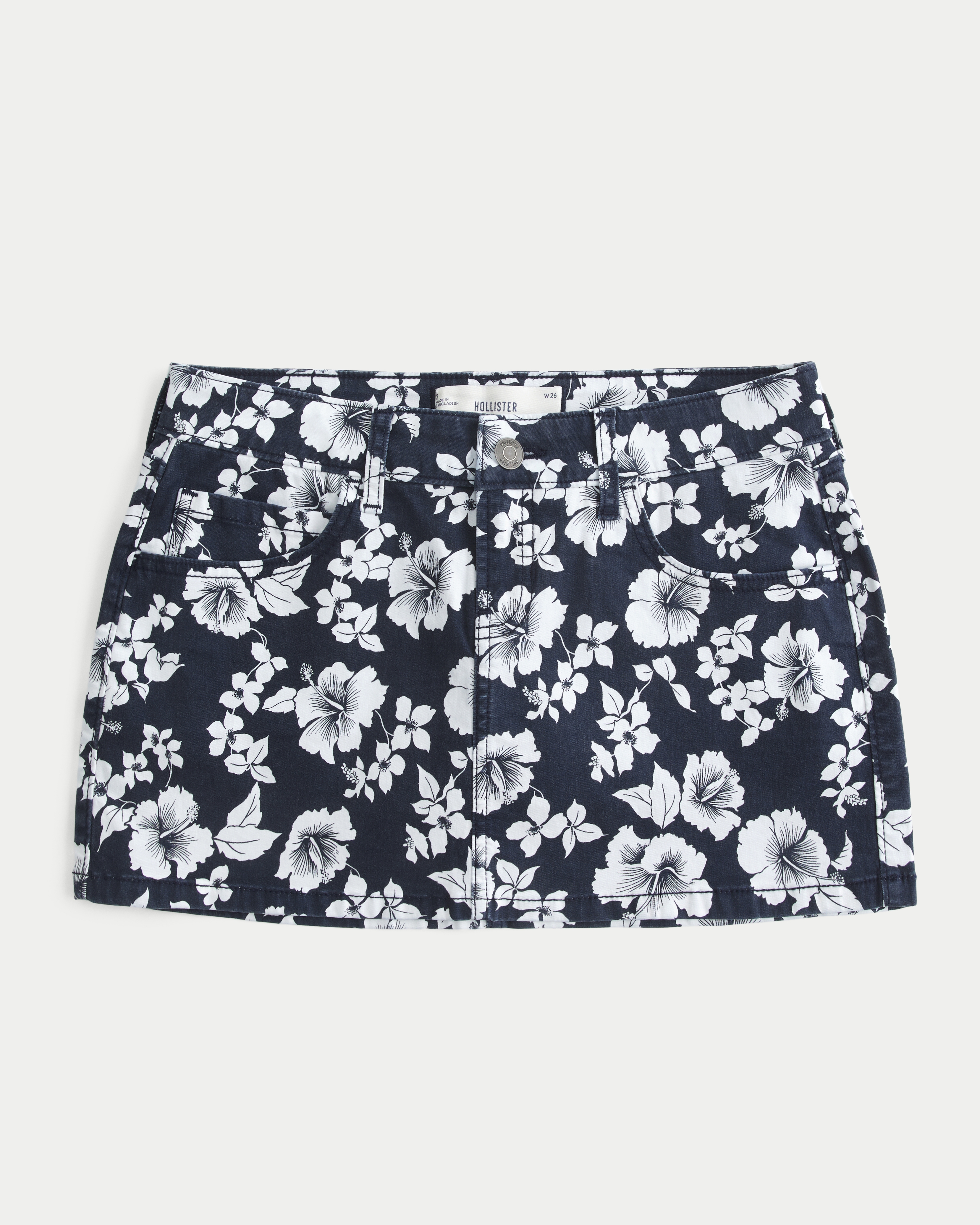 Low-Rise Twill Mini Skort