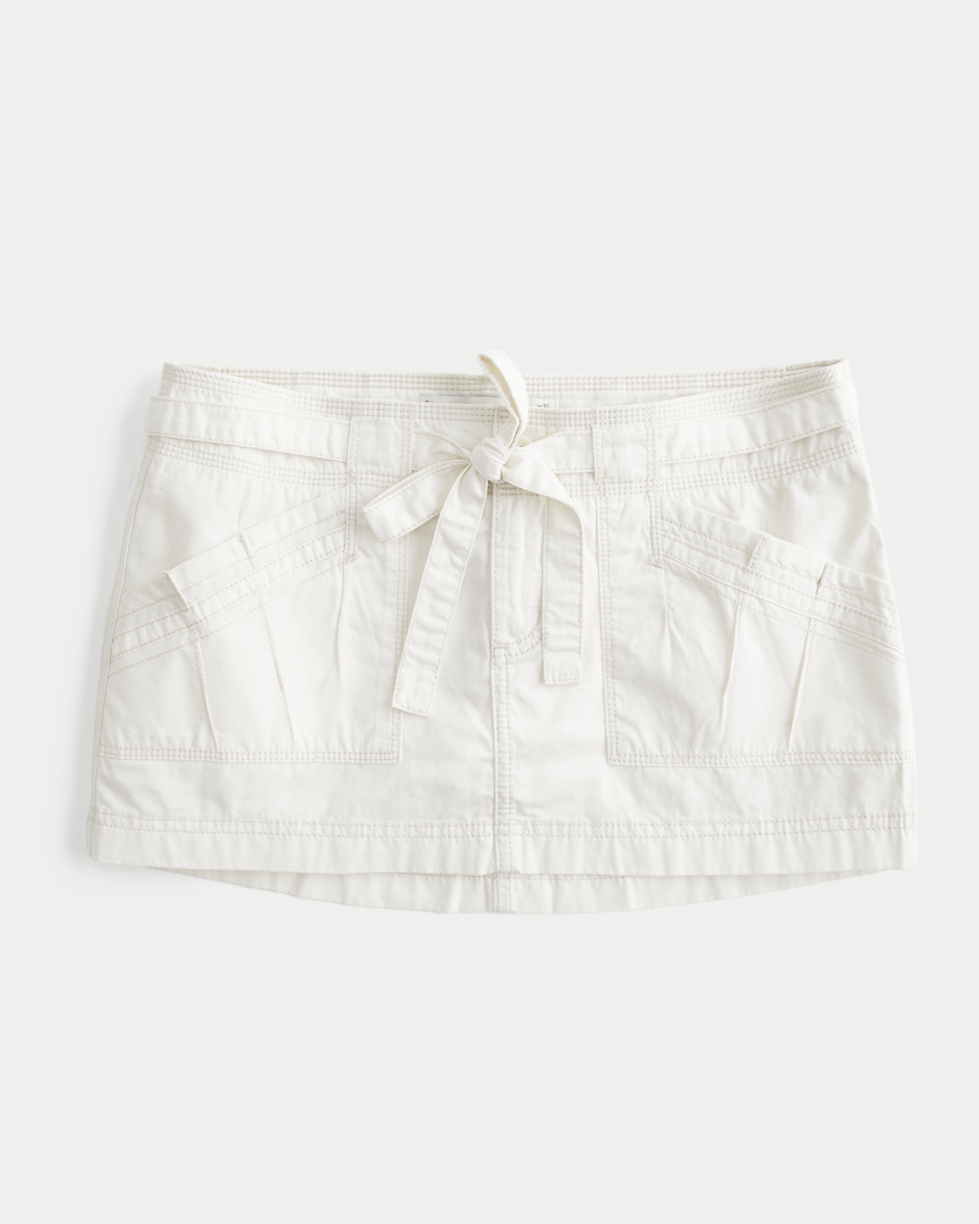 Ultra Low-Rise Poplin Skort