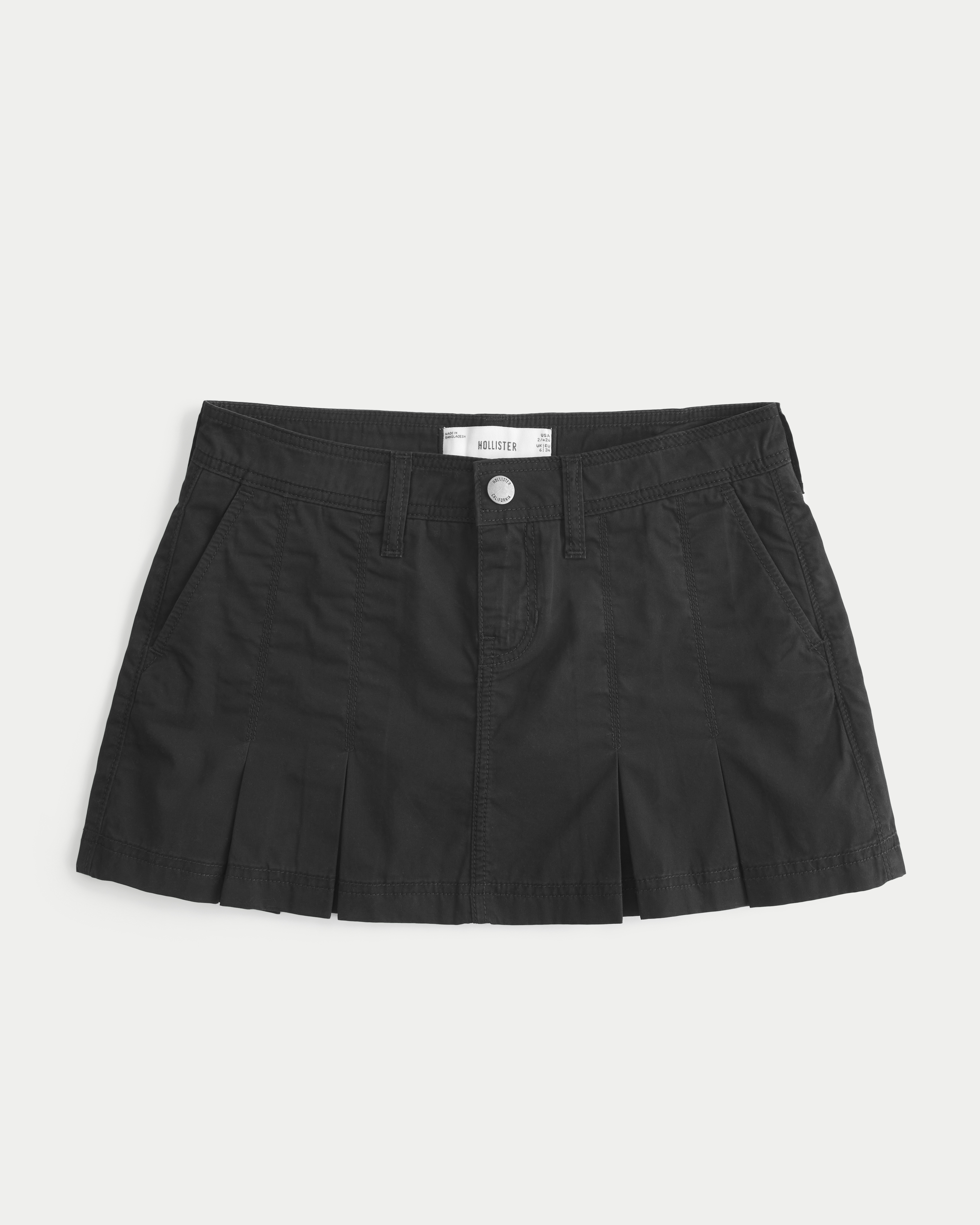 Low-Rise Pleated Mini Skort