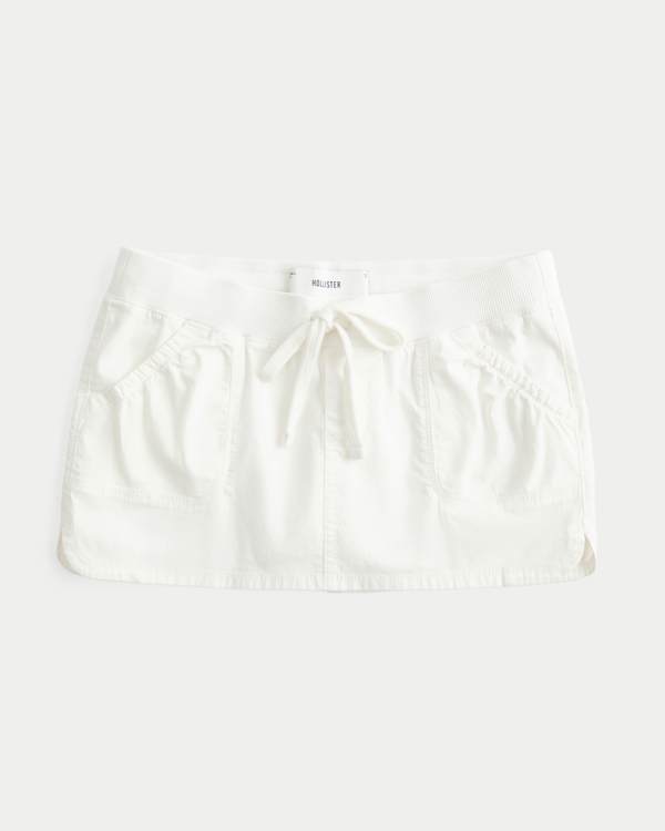 Women's Hollister Remi Ultra Low-Rise Poplin Mini Skort | Women's