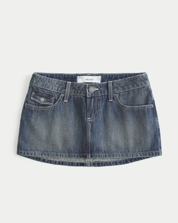 Women's Ultra Low-Rise Denim Micro Mini Skort | Women's Bottoms ...