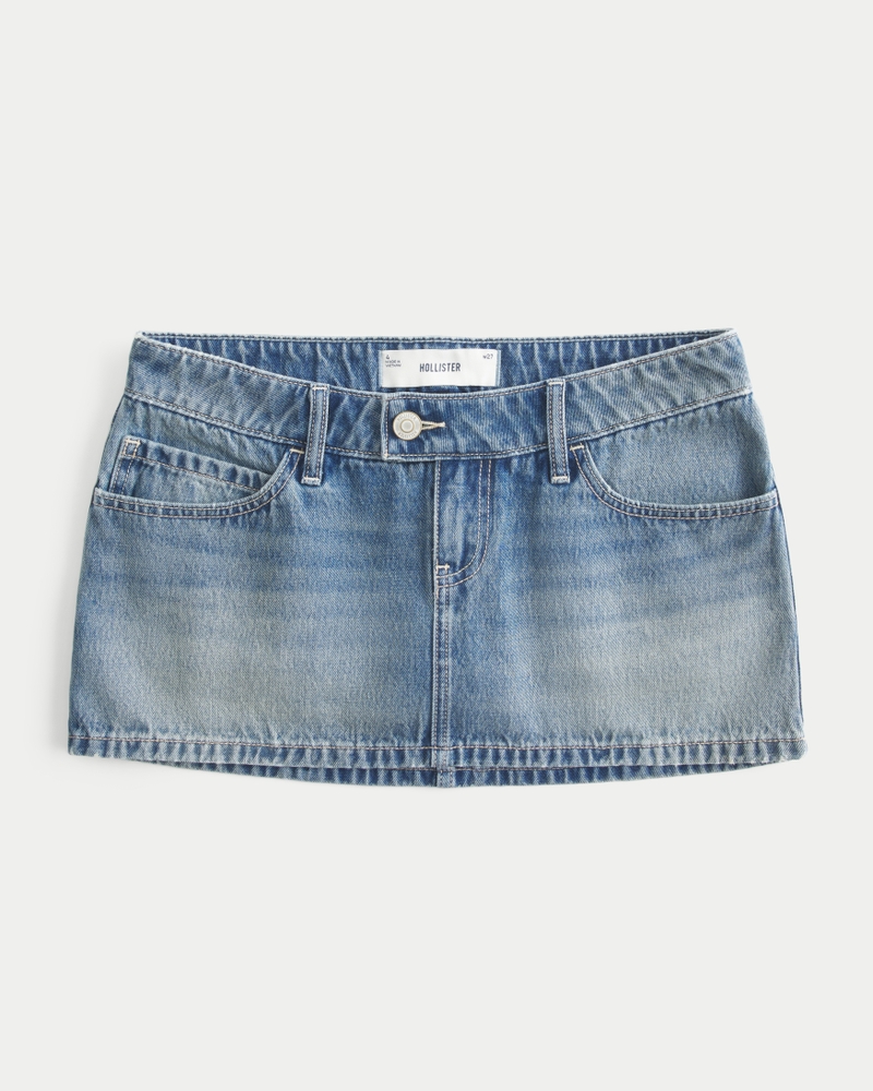 Women's Denim Micro Mini Skort Women's Clearance