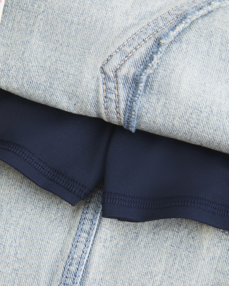 Denim Mini Skort