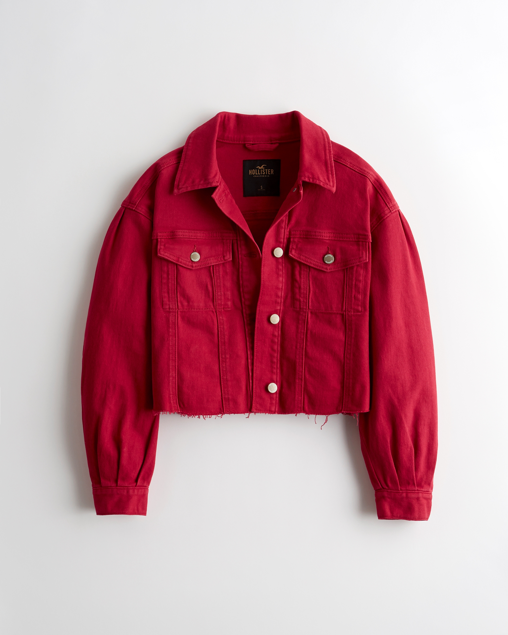 hollister black jean jacket
