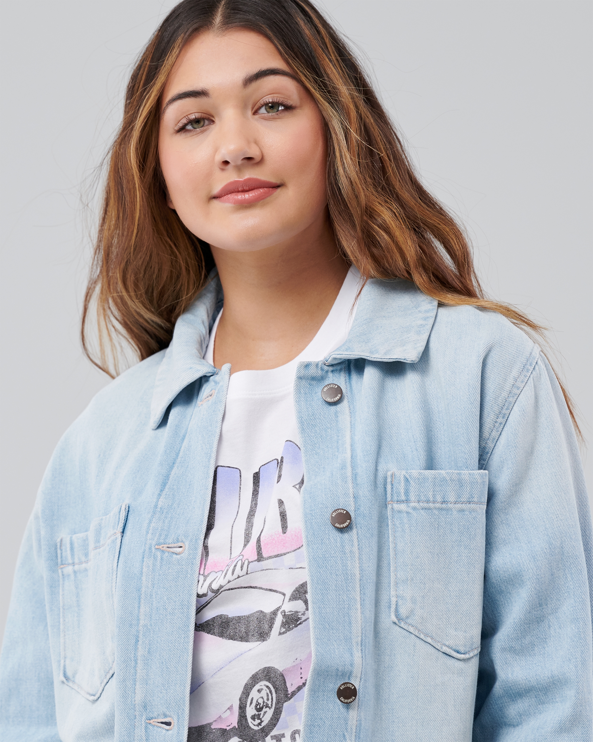 Hollister chambray outlet shirt