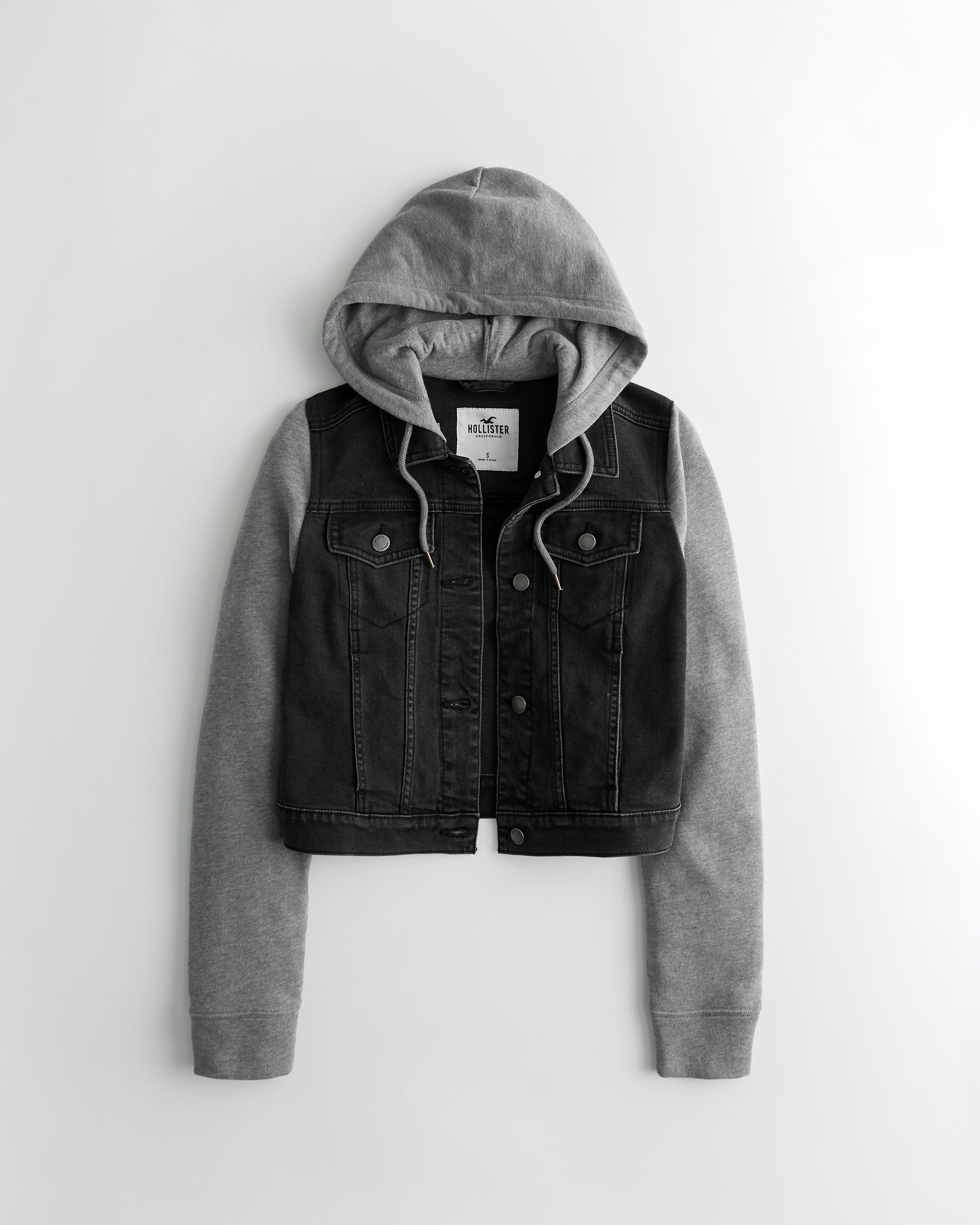 hollister black coat