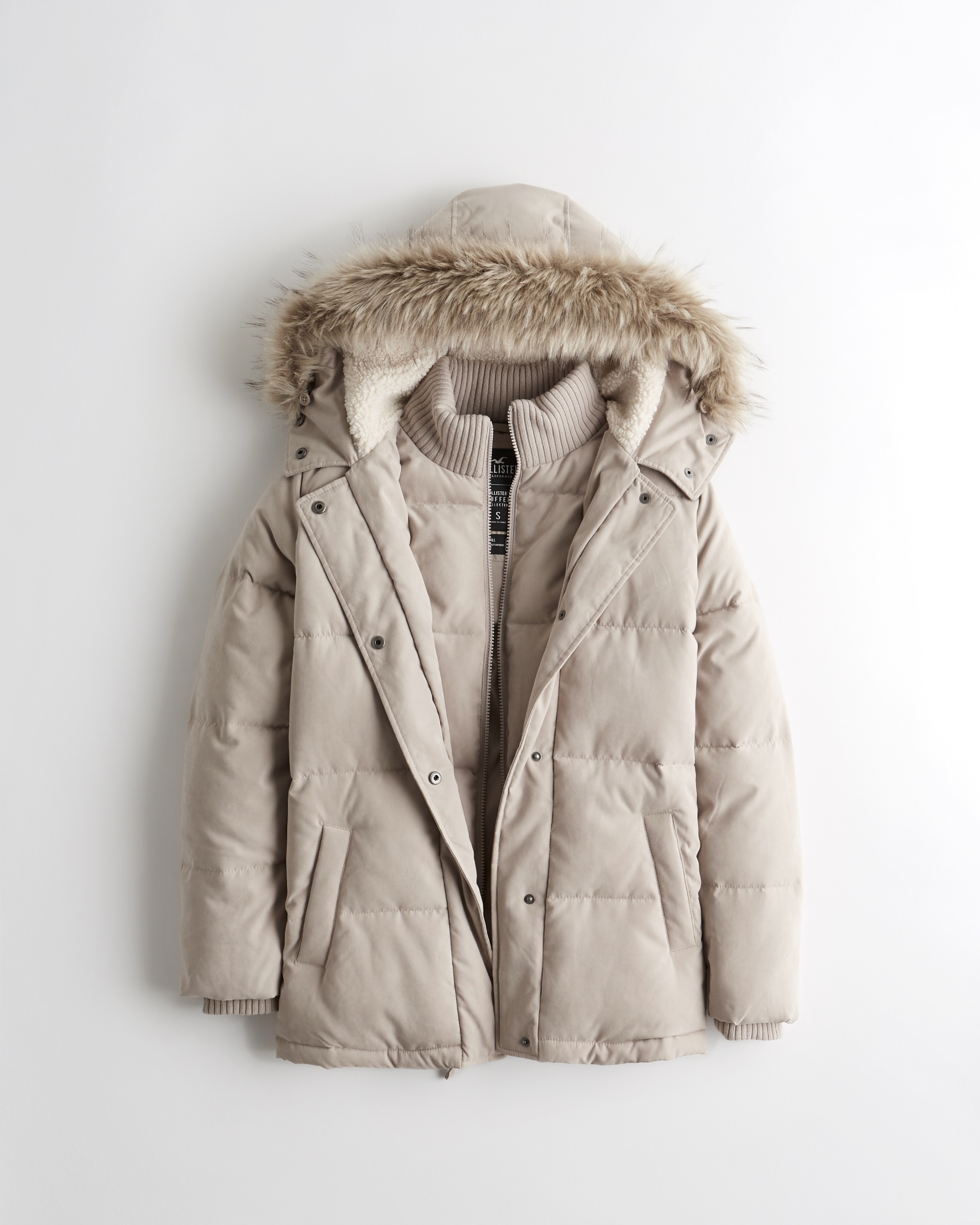 hollister puffer parka